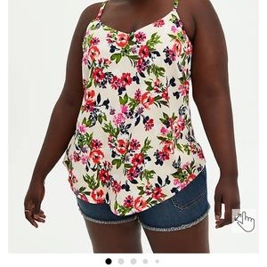 Ava cami- stretch challis floral